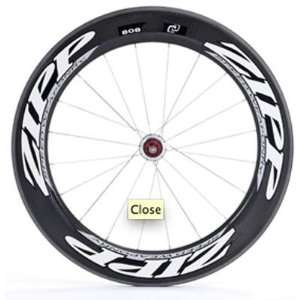   2011 808 Carbon Clincher Road Bicycle Wheel   Rear
