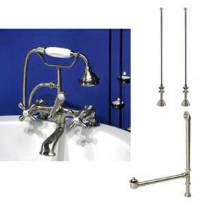   Faucet with Handspray, Supplies for Copper Pipe, & Drain   Chrome