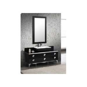  Fresca FVN7716BL 59 Modern Glass Bathroom Vanity w 