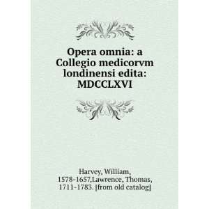   William, 1578 1657,Lawrence, Thomas, 1711 1783. [from old catalog