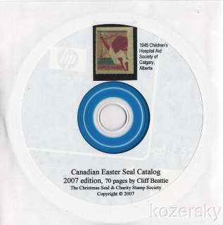 Beatties Catalog, Canada Easter Seals, 2007 ed. CD  