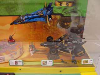 Very RARE Unissued Lego Green Ninjago Store Display w/Lights and 