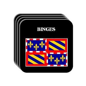  Bourgogne (Burgundy)   BINGES Set of 4 Mini Mousepad 