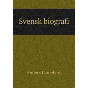  Svensk biografi Anders Lindeberg Books