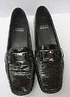 STUART WEITZMAN Brown Croco Moccasins Loafers Shoes 6 M