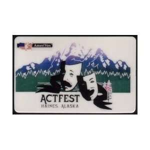   Phone Card Actfest   Haines Alaska. Theatre Masks & Mountains PROOF