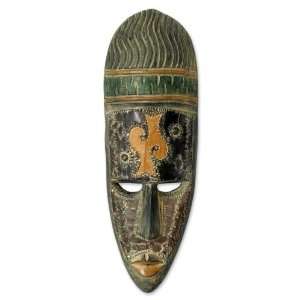  Ghanaian wood mask, Patience and Wisdom