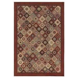 Shaw Concepts Broadway Red 00800 Contemporary 111 x 76 Area Rug 