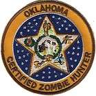 State of OKLAHOMA CERTIFIED ZOMBIE HUNTER embroidere​d S