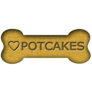   by 2 1/4 Inch Car Magnet Biscuit Bones, Love Potcakes