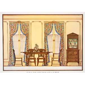   Room Drapery Decorative Furniture Edward Thorne   Original Color Print