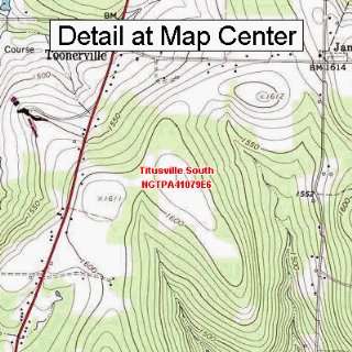  USGS Topographic Quadrangle Map   Titusville South 