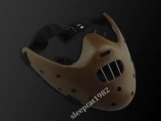 RESIN SILENCE OF THE LAMBS MOVIE HANNIBAL MASK BROWN 11 REPLICA