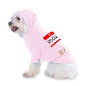  is NICHOLAS Hooded (Hoody) T Shirt with pocket for your Dog or Cat 
