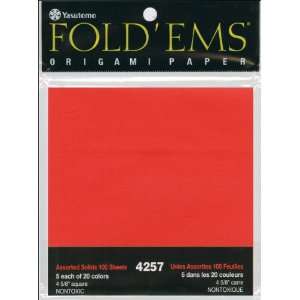  Fold Ems Origami Paper, 100 Pack