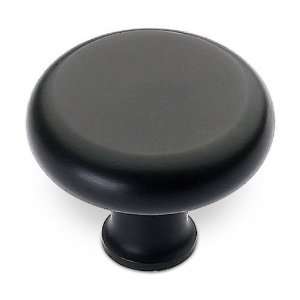 com Urban expression   1 3/8 diameter flattened knob in matte black 