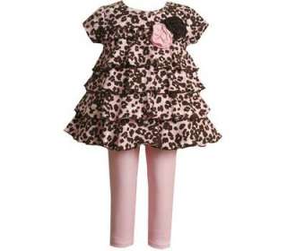Bonnie Jeans Girls Leopard Print Fall Dress Outfit 4  