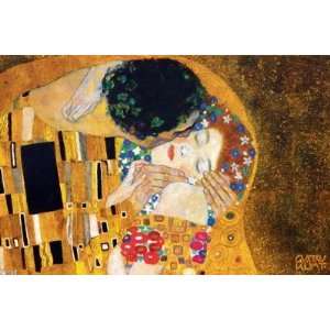 Gustav Klimt   The Kiss (det 2) Canvas 