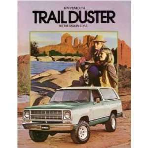  1979 PLYMOUTH TRAIL DUSTER Sales Brochure Book Automotive