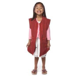  Rufus Roo The BIG Pocket Travel Vest in RED Red Zip 