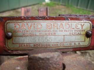 Vtg DAVID BRADLEY CULTIVATOR WALK BEHIND or Garden Tractor  Pick 