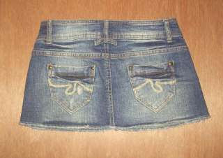 Womens Bershka jeans mini skirt size 0 Stretch  