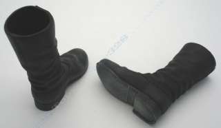   HOT Action Figure Accessories  Distressed Look Black Military Boots