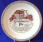 royal china co strawberry pie plate recipe collector se expedited 