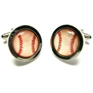  Bubble Dome Baseball Cufflinks Jewelry