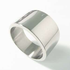Stainless Steel Men Wide Ring 15mm Brush Band Sz 11 0sf  