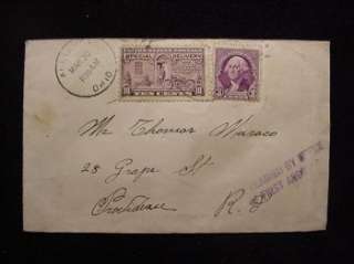 RPO Postmark Clerks stamp Alliance Ohio 1937 spec deliv  