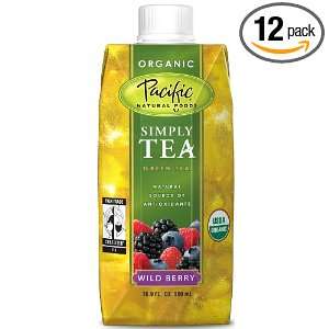 Pacific Natural Foods Organic Wild Berry Green Tea, 16.9 Ounce 