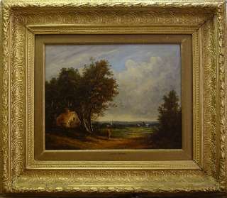   LANDSCAPE WITH A PERSON AT THE COTTAGE. A WORK FROM 1800 1810  