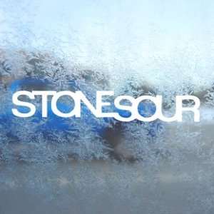  Stone Sour White Decal Metal Rock Band Laptop Window White 