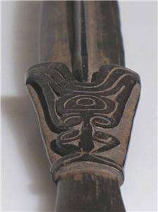 WELL USED LIME SPATULA,MASSIM PATINA NEW GUINEA,1920S  