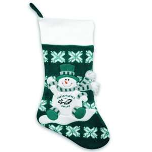  24 NFL Philadelphia Eagles Knit Snowman & Snowflake 