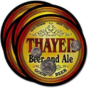  Thayer, KS Beer & Ale Coasters   4pk 