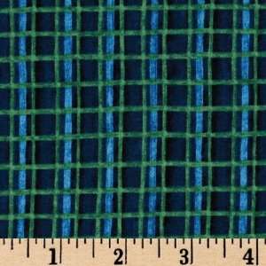   44 Wide Plaid Blue/Green Fabric By The Yard Arts, Crafts & Sewing
