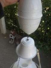   neat vintage hurricane lamp at an estate sale outside of dallas texas