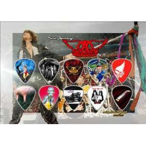  Aerosmith Premium Celluloid Guitar Picks Display Classic 