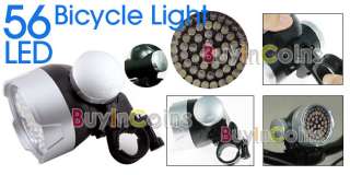56 LED Bicycle Bike Headlight Flashlight Torch Lamp  