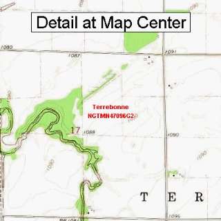  USGS Topographic Quadrangle Map   Terrebonne, Minnesota 