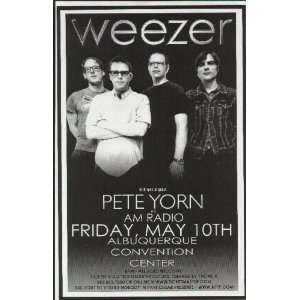  Weezer Pete Yorn Concert Poster Albuquerque 2002