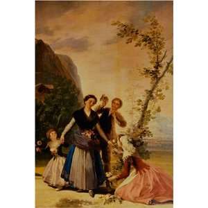  Les Marchandes de Fleurs by Francisco de Goya, 17 x 20 