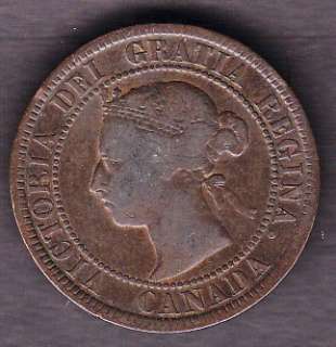 CANADA COIN, 1 CENT,1884 ,CV$60  