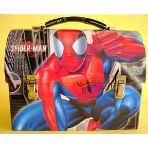  Collectable Marvel Spiderman Tin Dome Lunch Box   Workmans 