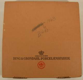 BING AND GRONDAHL CHRISTMAS ELF 1963 PLATE WITH BOX  