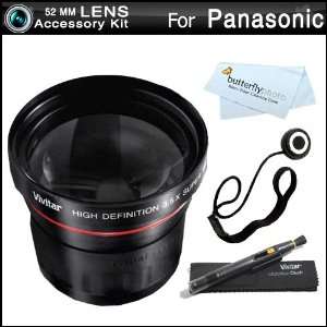  Vivitar 52mm 3.5x Telephoto Lens Kit For Panasonic Lumix 