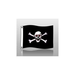  3x5 Red Eye Roger Design Pirate Flag
