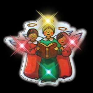  Christmas Carolers Flashing Blinking Light Up Body Lights 